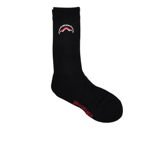 SPRAYGROUND Calzettoni Neri Con Motivo Shark SPY15024BLK