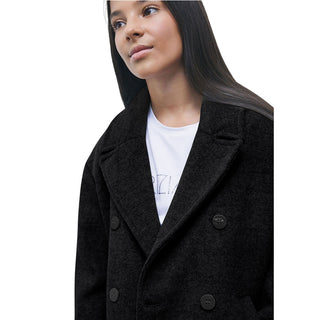 Patrizia Pepe Cappotto Oversize Nero 7O0055/C0265-K103 Per Bambina