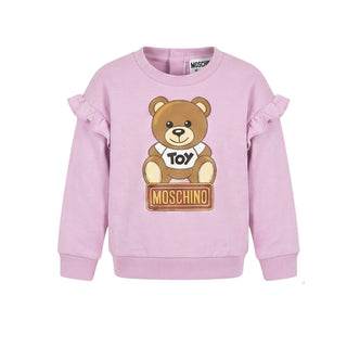 Moschino Tuta In Felpa Con Stampa Teddy MDK02K-01 Per Neonata