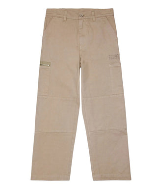 MM6 Maison Margiela Pantaloni cargo beige in cotone M60843-MM05W