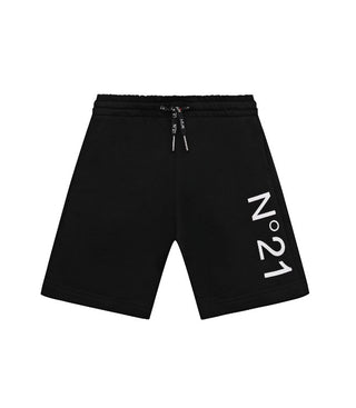 N21 Bermudashorts aus Fleece mit N21614-Logo
