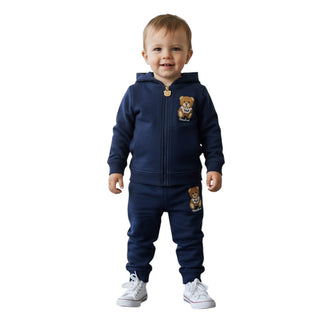 Moschino Tuta In Felpa Con Stampa Per Neonati MUK03N