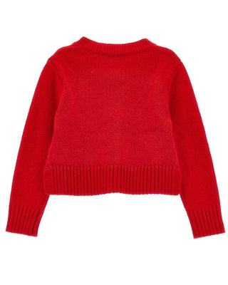 Monnalisa Cardigan in lana con fiocchi 39D803