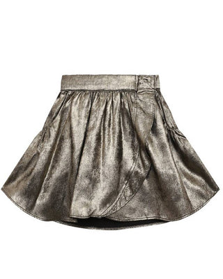 Zadig & Voltaire Gonna a portafoglio dorata da bambina X60229