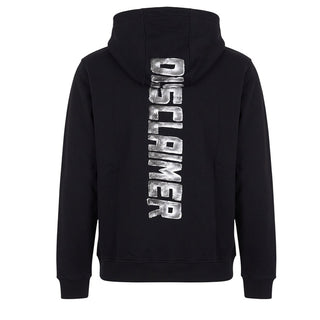 Disclaimer Felpa Nera Con Zip E Cappuccio 26IDK59104N Per Bambini