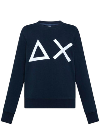 Sun68 Felpa Con Logo F35327 In Misto Cotone