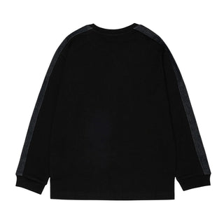 Diesel T-shirt Nera A Maniche Lunghe J02990-KYA1Y-K900 Per Bambino