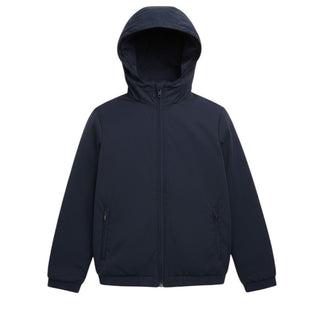 RRD Giubbino Impermeabile Blu Con Cappuccio 20804