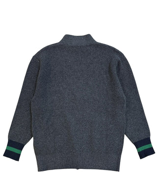 Manuel Ritz Maglia cardigan con simbolo MR2729