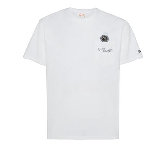 Mc2 Saint Barth T-shirt Austin Con Stampa Orologio AUS0001/04351L Per Uomo