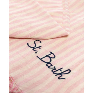 Mc2 Saint Barth Telo Mare Fouta In Cotone A Righe Rosa FOUL002/00198L