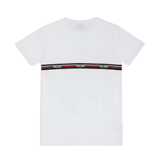 GCDS T-shirt Bianca A Maniche Corte Con Logo C1BKQC553J105/100
