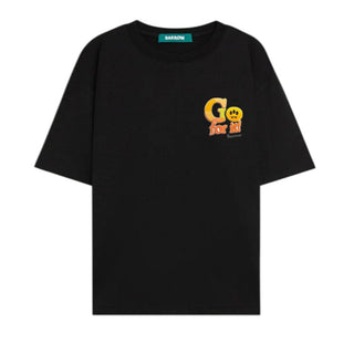 Barrow T-shirt Nera In Cotone Con Stampa S6BWUATH079-110