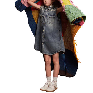 MM6 Maison Margiela Abito In Denim Per Bambina M60945-MM06X-M601