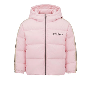 Palm Angels Giubbino Trapuntato Rosa Con Cappuccio F6PANGPF206/042 Per Neonata