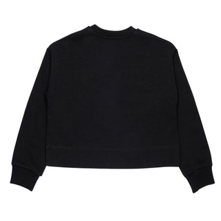 Diesel Felpa Girocollo Nera Con Logo J02936-KYAZ3-K900 Per Bambina