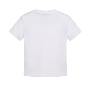 Givenchy T-shirt Bianca Con Logo Ricamato H31286/10P Per Neonati
