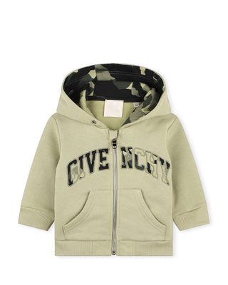 Givenchy Felpa con zip e cappuccio H30467