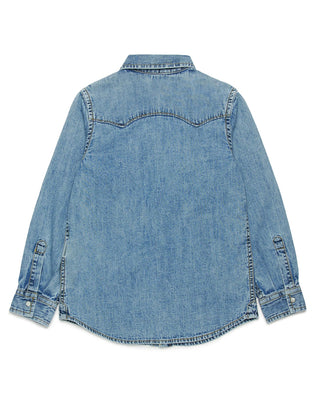 Diesel Camicia In Denim J00760-KXBNH Con Logo Oval D