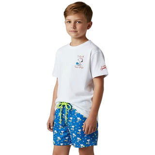 Mc2 Saint Barth Costume Jean Lighting Con Stampa Padel Snoopy JEA0004/02654L Per Bambino