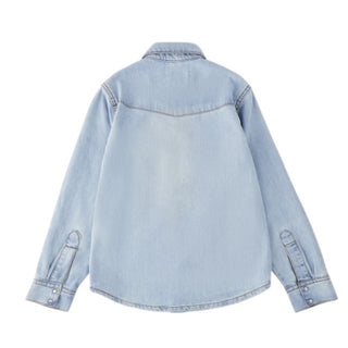 Roy Roger's Camicia In Denim Chiaro Da Bambino RG129-7025