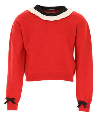 Simonetta Maglia con ruches 1N9510B