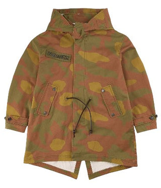 Dsquared2 Khaki Hooded Jacket dq0767d0028