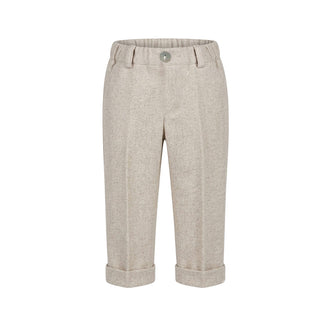 J.o Milano Pantaloni Beige In Misto Lana 2664A3 Per Neonato