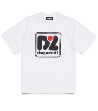 Dsquared2 T-shirt girocollo con logo stampato DQ1977-D004G