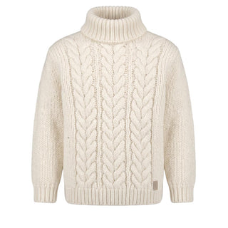 Eleventy Maglia A Collo Alto In Alpaca Per Bambina 4R9A30