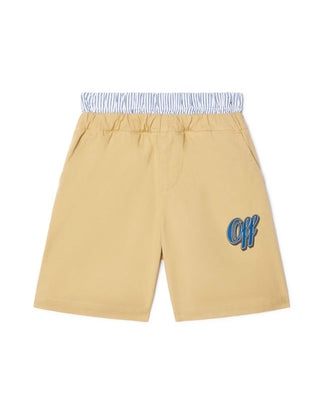 Off-White Bermuda Con Elastico OBCB012S24FAB0016145 Da Bambino