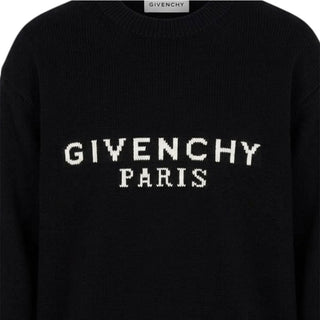 Givenchy Maglia Nera In Misto Cashmere H31441/09B Per Bambini