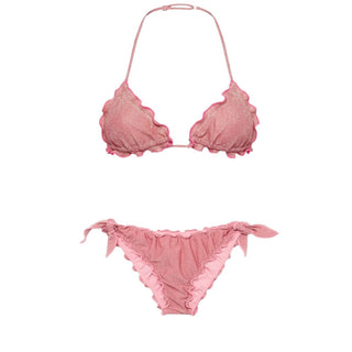 Mc2 Saint Barth Bikini Cris Rosa Antico Lurex CRIS001/00064L Per Bambina