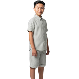Lalalù Bermuda A Righe In Cotone Per Bambino BML40RB