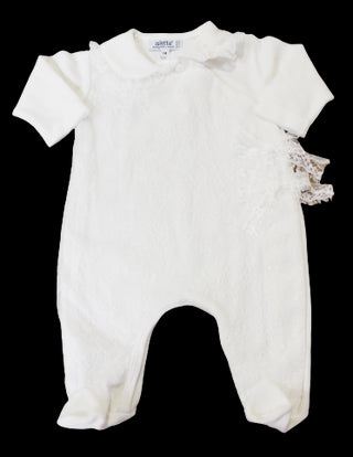 Aletta Baby Onesie rmre043 aus glitzernder Spitze