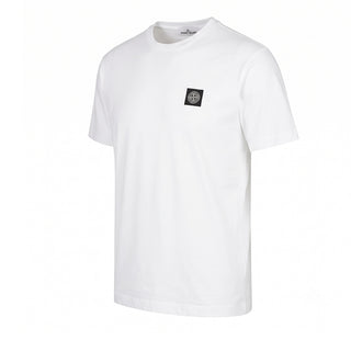 Stone Island T-shirt Bianca A Maniche Corte L2S152100027/V0001 Per Uomo