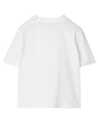 Burberry T-shirt con applicazione Check 8100485