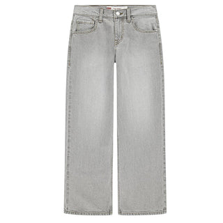 Levis Jeans Baggy 578 In Denim Grigio 8EN692-LD4 Per Bambino