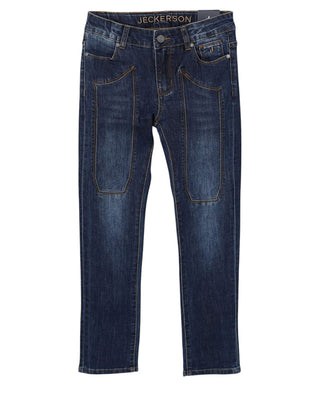 Jeckerson Jeans in denim con cuciture a contrasto J4402