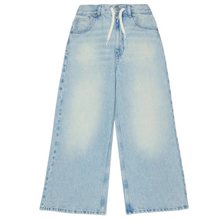 MM6 Maison Margiela Jeans Svasati In Denim Chiaro Con Coulisse M60209-MM06Y-M601