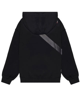 SPRAYGROUND Felpa nera in cotone con stampa SPY1360GBLK