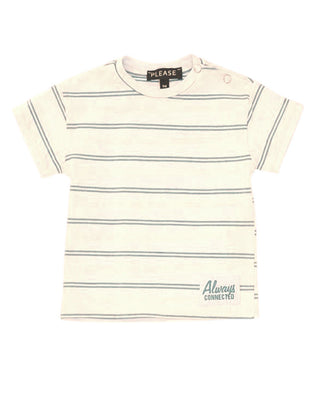 Please T-shirt in fantasia rigata MBC7031B71J