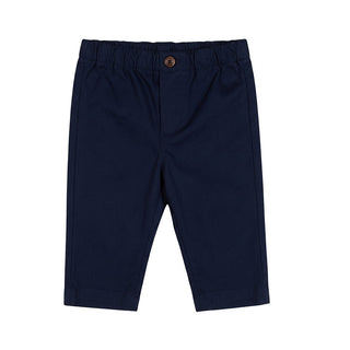J.o Milano Pantaloni Blu In Gabardina 2664B2-01 Per Neonato