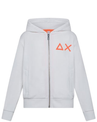 Sun68 Felpa Con Zip F35317 E Cappuccio