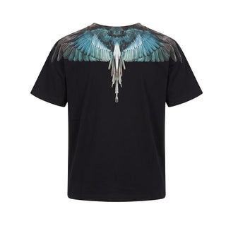 Marcelo Burlon T-shirt Nera Con Wings F6CMJBTH034-110 Per Bambini