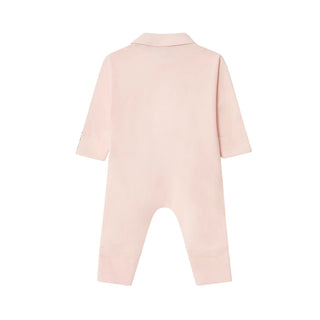 Burberry Tutina Rosa In Cotone Con Cappellino E Bavaglino 8119822 Per Neonata