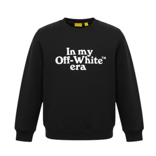 Off-White Felpa Nera Con Stampa 44BBA001S26F006001 Per Bambini