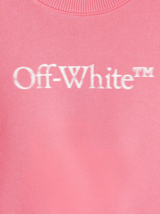 Off-White Felpa Girocollo OGBA001F23FLE0033201 Con Stampa Logo