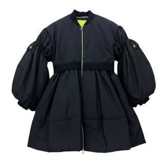 Elisabetta Franchi Long Jacket with Logo EFGB100 with Zip