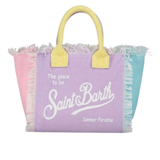 Mc2 Saint Barth Borsa Colette In Canvas Con Fantasia Color Block COL0001/02576L